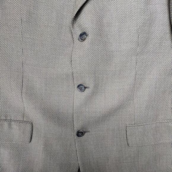 Vintage John W. Nordstrom REDA Blazer 46 Tan Wool Basketweave Sport Coat Italy - Picture 11 of 15